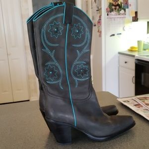 Women's Leather Cowboy Boots
